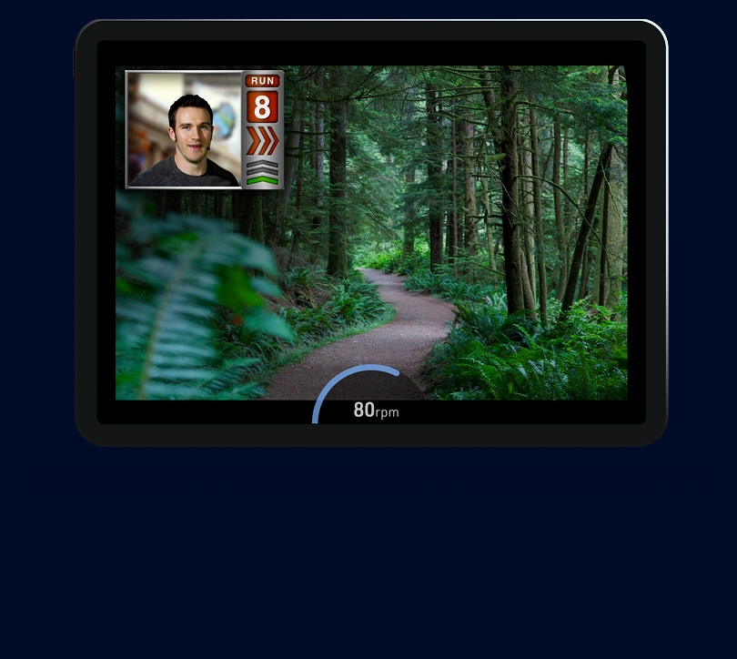 Coach Johnny in a Virtual Active tour.